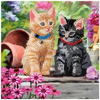 Diamond Painting "Crystal Art Card" - Cat Friends von Multi