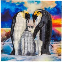 Diamond Painting "Crystal Art Card" - Penguin Family von Multi