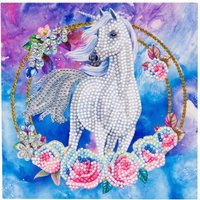 Diamond Painting "Crystal Art Card" - Unicorn Garland von Multi