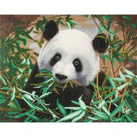 Diamond Painting "Crystal Art Kit" - Hungry Panda von Multi