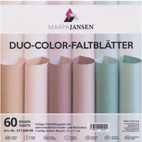 Faltblätter "Duo-Color", Pudertöne von Multi