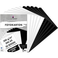 Fotokarton-Sortierung "Schwarz-Weiß" von Multi