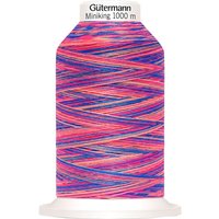 Gütermann Nähgarn Miniking Multicolor, No. 120 - 9814 Pink-Blau von Multi