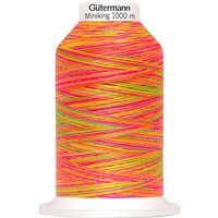 Gütermann Nähgarn Miniking Multicolor, No. 120 - 9878 Pink-Orange von Multi