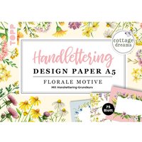 Handlettering Design Paper Block Cottage Dreams A5 von Multi