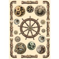 Lasercut-Motive "Songs of the Sea - Steuerrad" Lasercut-Motive "Songs of the Sea - Steuerrad" von Stamperia