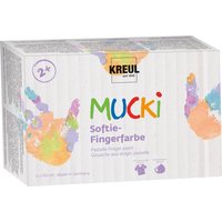 MUCKI Softie-Fingerfarbe, 6er-Set von Multi