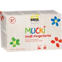 MUCKI Stoff-Fingerfarbe, 6er-Set von Multi