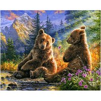 Malen nach Zahlen "Bärenpaar" von Multi