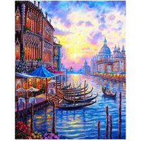 Malen nach Zahlen "Große Kanal in Venedig" von Multi