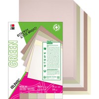Marabu Green Papierblock Nature Mix,  DIN A4 von Multi