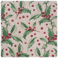 Motiv-Stoff Leinenoptik "Ilex" Motiv-Stoff Leinenoptik "Ilex" von Multi
