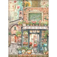 Motiv-Strohseide "Art of Travelling" - Farmer`s Market Motiv-Strohseide "Art of Travelling" - Farmer`s Market von Stamperia
