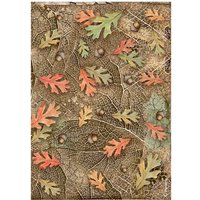 Motiv-Strohseide "Forest" - Leaves Motiv-Strohseide "Forest" - Leaves von Stamperia