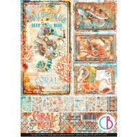 Papier-Set "Coral Reef" von Ciao Bella