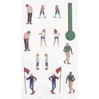 Rico Design Gel Sticker "FIGURICO" - Golf von Multi