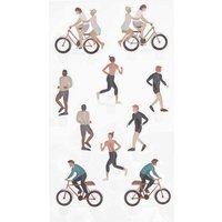 Rico Design Gel Sticker "FIGURICO" - Radfahren und joggen von Multi
