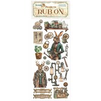 Rub On Transferfolie "Alterego" - Gears von Stamperia