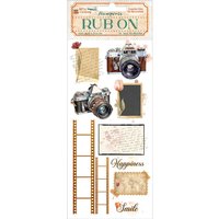 Rub On Transferfolie "Art of Travelling" - Photography von Stamperia