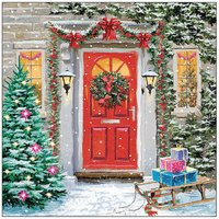 Serviette "Christmas Door" von ambiente
