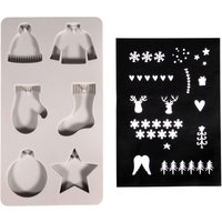 Silikon-Gießform "Winter" mit Schablone Silikon-Gießform "Winter" mit Schablone von Rayher