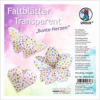 Transparentpapier-Faltblätter "Bunte Herzen" Transparentpapier-Faltblätter "Bunte Herzen" von URSUS