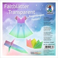 Transparentpapier-Faltblätter "Regenbogen Pastell" Transparentpapier-Faltblätter "Regenbogen Pastell" von URSUS