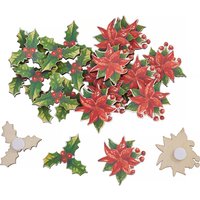 VBS Streuteile Weihnachtssterne und Ilex von VBS