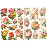 Vintage-Glanzbilder "Rosen" von Multi