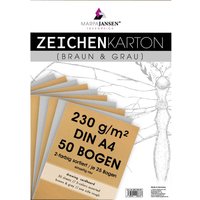 Zeichenkarton-Sortierung "Vintage & Grey Line" von Multi