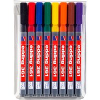 edding 361 Whiteboard Marker "Rundspitze", 1 mm - 8er-Set von Multi