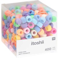 itoshii Perlenmix "Ponii Beads" - Matt Rainbow von Multi