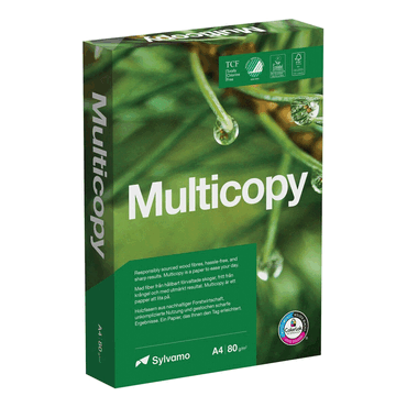 MultiCopy Multifunktionspapier - A4 80 g/qm hochweiß 500 Blatt 2-fach von MultiCopy