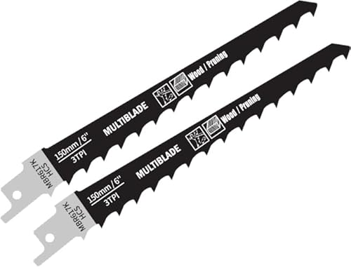 Multiblade Säbelsägeblatt, für Holz, 150mm, Grob, 2 Stück Multiblade Säbelsägeblatt, für Holz, 150mm, Grob, 2 Stück von Multiblade