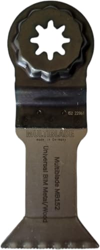 Multiblade Sägeblatt, Bimetall 60mm für Starlock Plus (Holz, Metall, Kupfer, Aluminium, Nägel, PVC, Kunststoff) MB152 von Multiblade