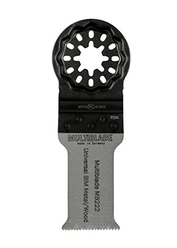 Multiblade Starlock Universell Bimetall-Sägeblatt 28mm (Holz, Metall, Kupfer, Aluminium, Nägel, PVC, Kunststoff) Geeignet für Starlock, Starlock Plus & Starlock MaxMB222 von Multiblade