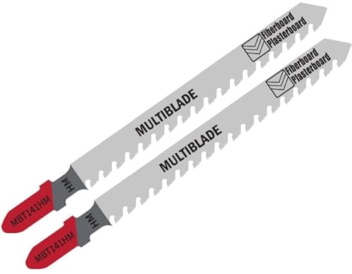 Multiblade Stichsägeblatt, für Gips- und Zementfaserplatten, 100mm, Standard, 2 Stück Multiblade Stichsägeblatt, für Gips- und Zementfaserplatten, 100mm, Standard, 2 Stück von Multiblade