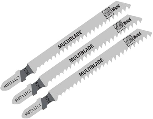 Multiblade Stichsägeblatt, für Holz, 100mm, Grob, 3 Stück Multiblade Stichsägeblatt, für Holz, 100mm, Grob, 3 Stück von Multiblade