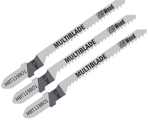 Multiblade Stichsägeblatt, für Holz, 75mm, Extra schmal, 3 Stück Multiblade Stichsägeblatt, für Holz, 75mm, Extra schmal, 3 Stück von Multiblade
