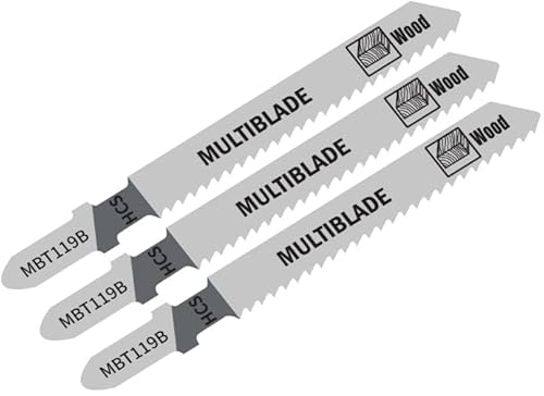 Multiblade Stichsägeblatt, für Holz, 75mm, Standard, 3 Stück Multiblade Stichsägeblatt, für Holz, 75mm, Standard, 3 Stück von Multiblade