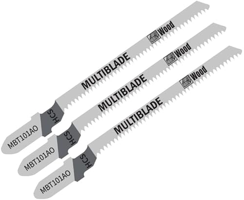 Multiblade Stichsägeblatt, für Holz, 83mm, Extra schmal, splitterfrei, 3 Stück Multiblade Stichsägeblatt, für Holz, 83mm, Extra schmal, splitterfrei, 3 Stück von Multiblade