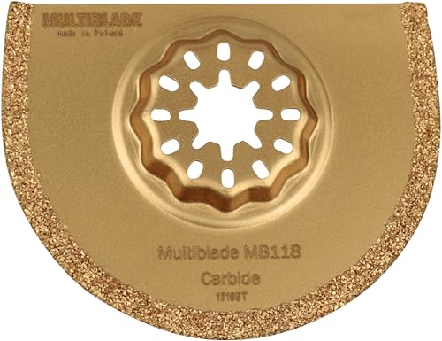 Multiblade Universell Hartmetall-Sägeblatt für Starlock (Stein, Holz, Gasbeton, Klebstoff, Kitt) MB118 von Multiblade