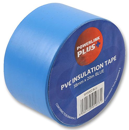 Multicomp Pro PVC-Klebeband, 3820Y, blau, PVC-Isolierband, 38 mm x 20 m, Blau von Multicomp Pro