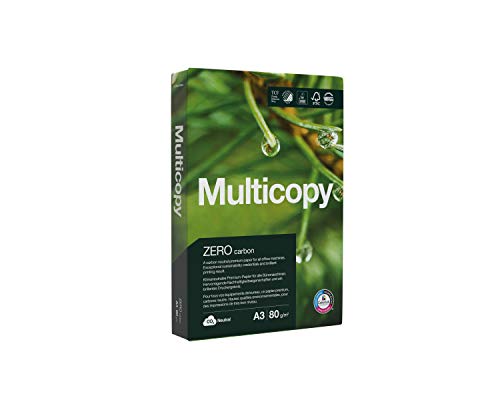 MULTICOPY ZERO, CO2-Null-Emission-Papier, A3, 80 g/m², 500 Blatt von Multicopy