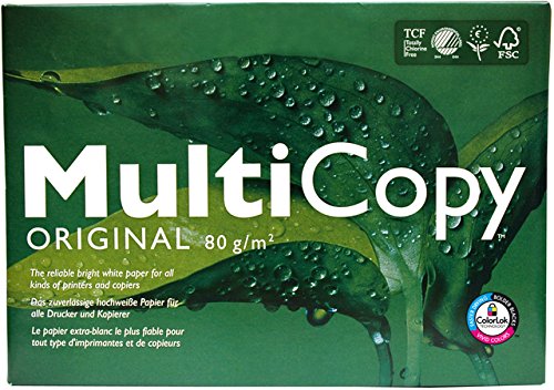 MultiCopy Multifunktionspapier ORIGINAL, A3, 80 g/m², weiß (500 Blatt), Sie erhalten 1 Packung á 500 Blatt von Multicopy
