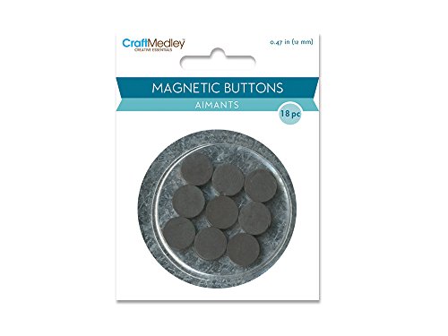 Multicraft Imports Craft Medley MT042 Magnetknöpfe, 12 mm, auf Spiegel, 18 Stück Multicraft Imports Craft Medley MT042 Magnetknöpfe, 12 mm, auf Spiegel, 18 Stück von Craft Medley