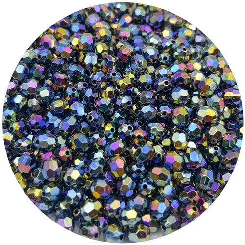 Mulutoo 1000 Stück 6 mm AB Farbe Kristall Acryl Perlen Runde facettierte Kristall Kunststoff Perlen Abstandshalter Perlen für Schmuckherstellung, Armbänder, Halsketten, Ohrringe, Windspiele, Mulutoo 1000 Stück 6 mm AB Farbe Kristall Acryl Perlen Runde facettierte Kristall Kunststoff Perlen Abstandshalter Perlen für Schmuckherstellung, Armbänder, Halsketten, Ohrringe, Windspiele, von Mulutoo