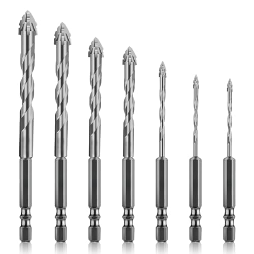 Sägezahnung Fliesenbohrer Exzenterbohrer-Set 3/4/5/6/8/10/12MM Bohrer Set Metall Glasbohrer mit Kobalt Keramikbohrer für Metall Ziegel Glas Kunststoff Holz Sägezahnung Fliesenbohrer Exzenterbohrer-Set 3/4/5/6/8/10/12MM Bohrer Set Metall Glasbohrer mit Kobalt Keramikbohrer für Metall Ziegel Glas Kunststoff Holz von Mumjooyi