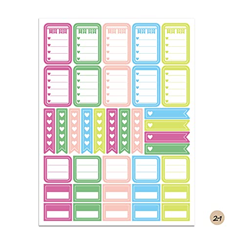 Mumusuki 12 Sheets Planer Aufkleber Farbenfrohe Lustige Dekoration für das Kalenderjournal mit Notizdatum -Number Festival Lesezeichen Aufkleber Einfach zu Tränenpaste von Mumusuki