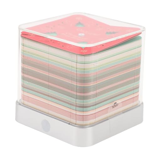Mumusuki 3D -Memo -Pad -Papier -Schnitzkunst, 2026 Kalender Handgefertigtes Schreibtischverzierung, Weihnachtsbaumhaus Notizblock für Bürodekor 9.8x9.8x8.8cm von Mumusuki